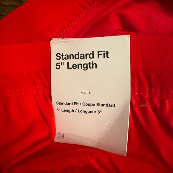 NWT Men's Nike Running lined 5" inseam sz L University Red - Picture 3 of 6